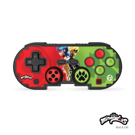 Hyperkin ピクセルアート Bluetooth ワイヤレスゲームコントローラー｜公式ミラキュラス レディバグ＆シャノワール エディション