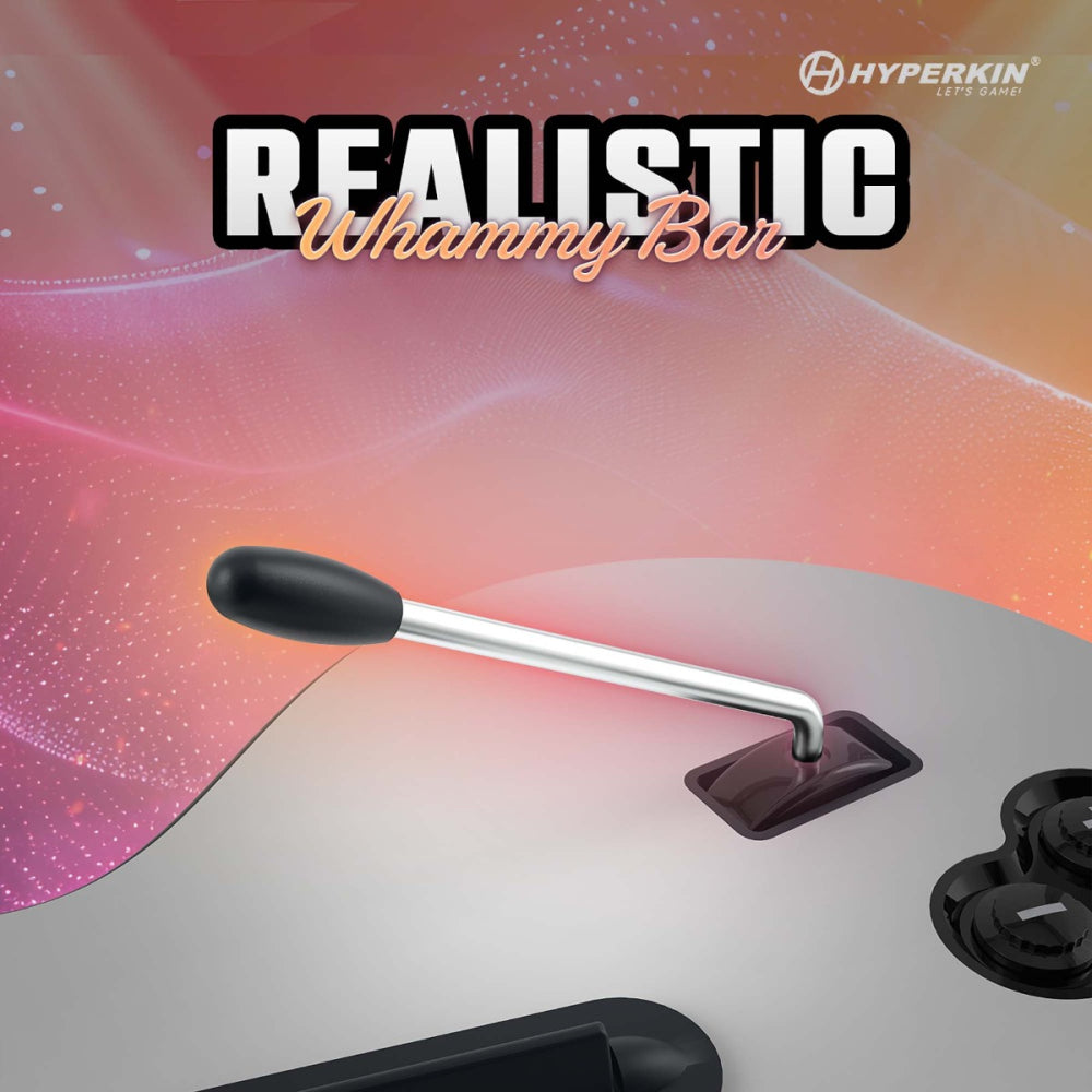 Hyperkin Hyper Strummer ワイヤレスギターコントローラー for Wii®｜リズムゲーム対応｜Guitar Hero™やRock Band™で本格プレイ｜Wii Remote™スロット搭載