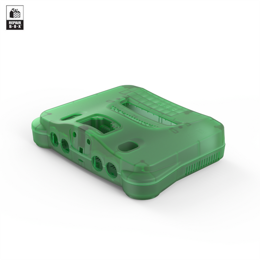 Hyperkin RepairBox カスタムカラー外装シェル グリーン｜N64™本体用交換ケースキット｜レトロゲーム機の修理・カスタマイズに最適｜ネジ・イジェクトパーツ付きフルセット【全3色】