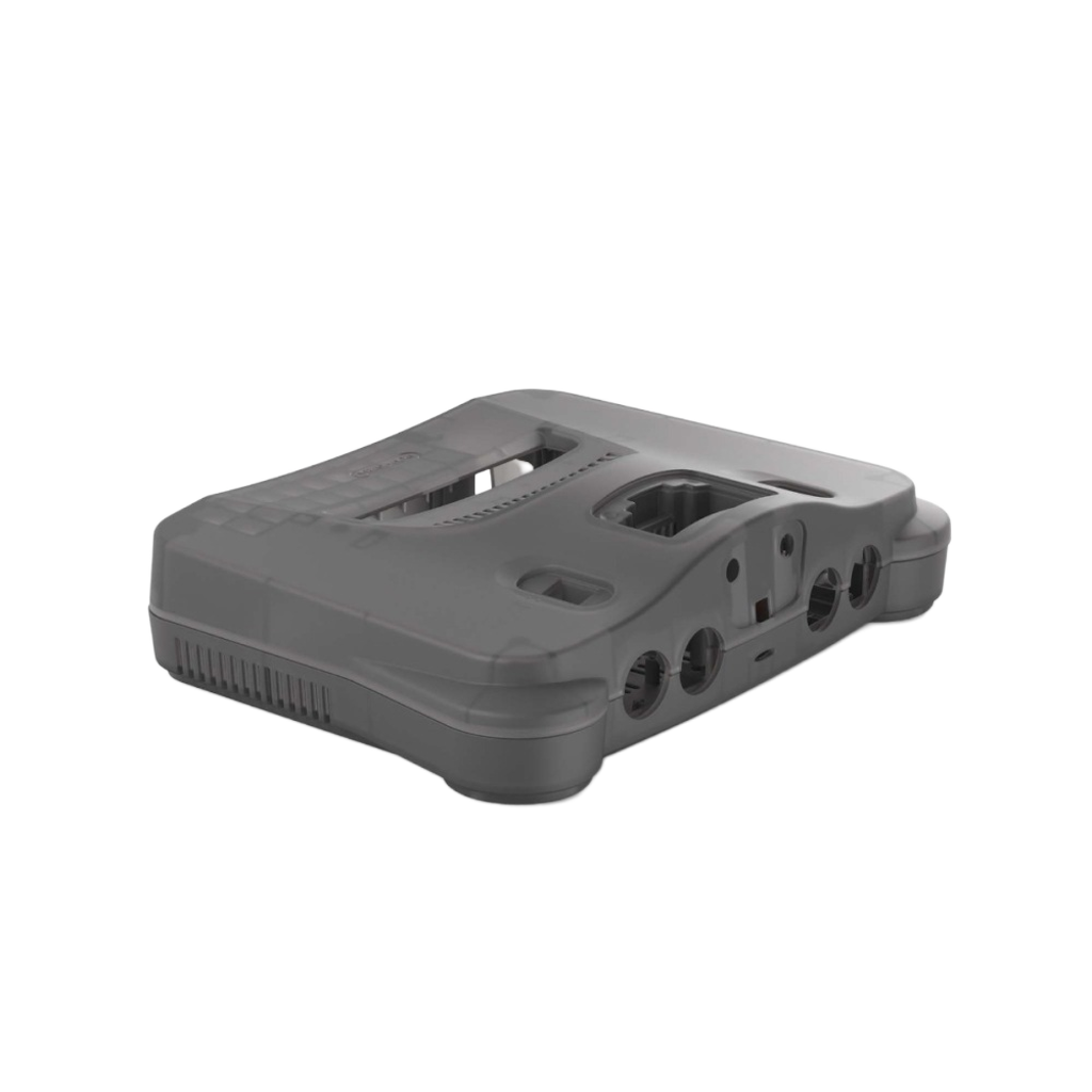 Hyperkin RepairBox カスタムカラー外装シェル スモークグレー｜N64™本体用交換ケースキット｜レトロゲーム機の修理・カスタマイズに最適｜ネジ・イジェクトパーツ付きフルセット【全3色】