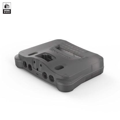 Hyperkin RepairBox カスタムカラー外装シェル スモークグレー｜N64™本体用交換ケースキット｜レトロゲーム機の修理・カスタマイズに最適｜ネジ・イジェクトパーツ付きフルセット【全3色】