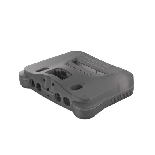 Hyperkin RepairBox カスタムカラー外装シェル スモークグレー｜N64™本体用交換ケースキット｜レトロゲーム機の修理・カスタマイズに最適｜ネジ・イジェクトパーツ付きフルセット【全3色】