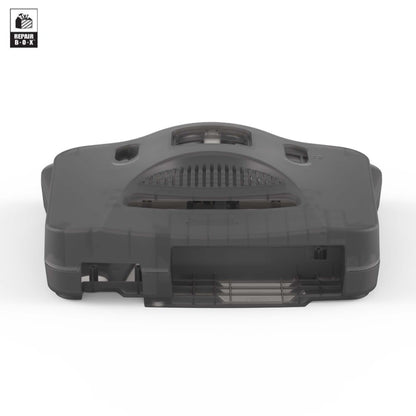 Hyperkin RepairBox カスタムカラー外装シェル スモークグレー｜N64™本体用交換ケースキット｜レトロゲーム機の修理・カスタマイズに最適｜ネジ・イジェクトパーツ付きフルセット【全3色】