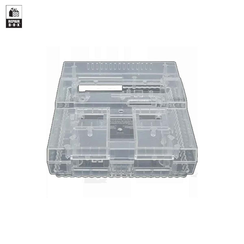 Hyperkin RepairBox カスタムカラーシェル for Super NES クリア|交換用 外装ケース|レトロゲーム機 本体カスタマイズ・修理用|ネジ・パーツ付きフルセット