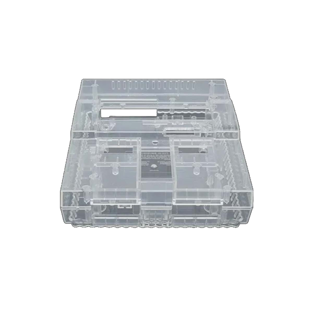 Hyperkin RepairBox カスタムカラーシェル for Super NES クリア|交換用 外装ケース|レトロゲーム機 本体カスタマイズ・修理用|ネジ・パーツ付きフルセット