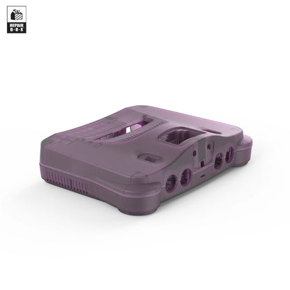 Hyperkin RepairBox カスタムカラー外装シェル パープル｜N64™本体用交換ケースキット｜レトロゲーム機の修理・カスタマイズに最適｜ネジ・イジェクトパーツ付きフルセット【全3色】