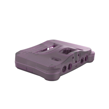 Hyperkin RepairBox カスタムカラー外装シェル パープル｜N64™本体用交換ケースキット｜レトロゲーム機の修理・カスタマイズに最適｜ネジ・イジェクトパーツ付きフルセット【全3色】