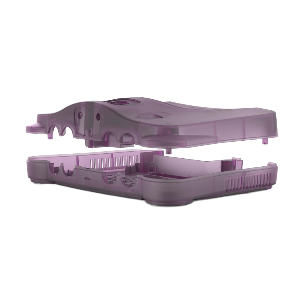 Hyperkin RepairBox カスタムカラー外装シェル パープル｜N64™本体用交換ケースキット｜レトロゲーム機の修理・カスタマイズに最適｜ネジ・イジェクトパーツ付きフルセット【全3色】