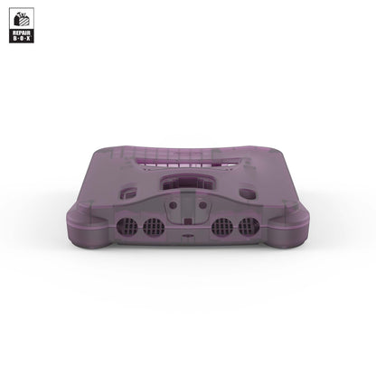 Hyperkin RepairBox カスタムカラー外装シェル パープル｜N64™本体用交換ケースキット｜レトロゲーム機の修理・カスタマイズに最適｜ネジ・イジェクトパーツ付きフルセット【全3色】