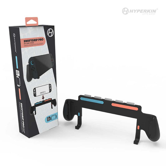 Hyperkin SwiftGrip Nintendo Switch 2 専用｜携帯モードに最適なエルゴノミックグリップ＋ゲームソフト4枚収納で利便性抜群 長時間プレイを支えるアクセサリー