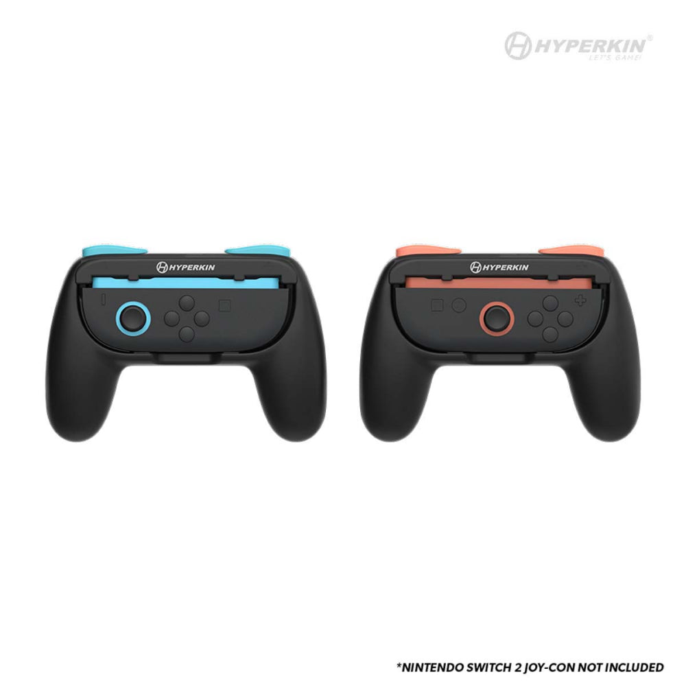 Hyperkin Proハンドルアタッチメント2個セット Nintendo Switch 2 Joy-Con専用 ブラック｜グリップ強化で快適操作＆長時間プレイに最適なアクセサリー