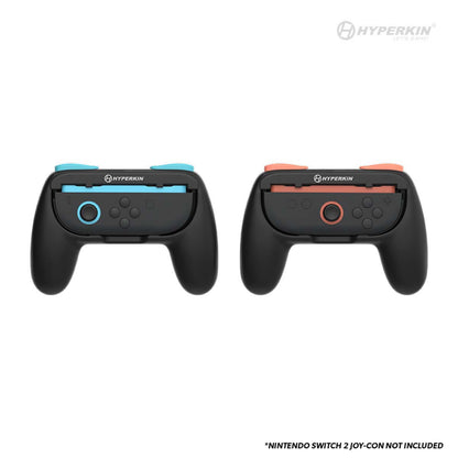 Hyperkin Proハンドルアタッチメント2個セット Nintendo Switch 2 Joy-Con専用 ブラック｜グリップ強化で快適操作＆長時間プレイに最適なアクセサリー