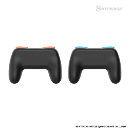 Hyperkin Proハンドルアタッチメント2個セット Nintendo Switch 2 Joy-Con専用 ブラック｜グリップ強化で快適操作＆長時間プレイに最適なアクセサリー