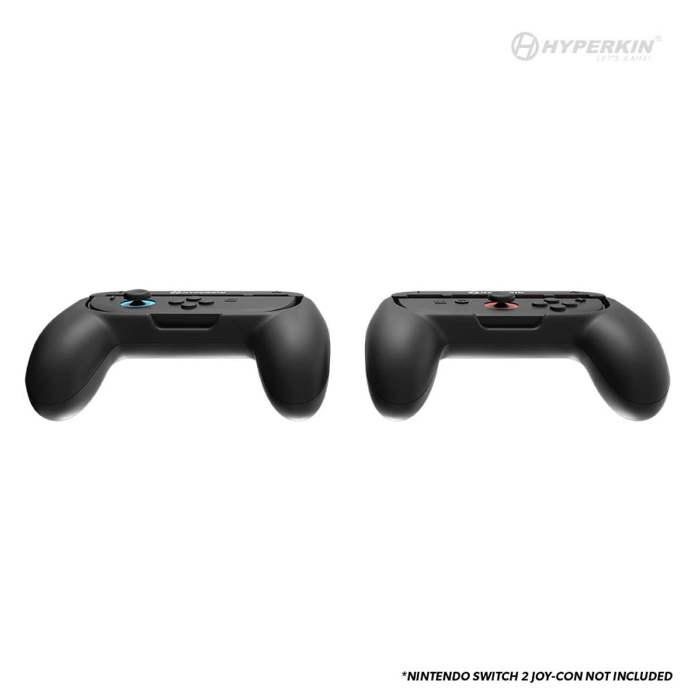 Hyperkin Proハンドルアタッチメント2個セット Nintendo Switch 2 Joy-Con専用 ブラック｜グリップ強化で快適操作＆長時間プレイに最適なアクセサリー