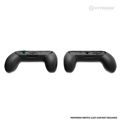 Hyperkin Proハンドルアタッチメント2個セット Nintendo Switch 2 Joy-Con専用 ブラック｜グリップ強化で快適操作＆長時間プレイに最適なアクセサリー