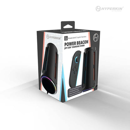Hyperkin Power Beacon Joy-Con 充電タワー Nintendo Switch 2対応｜最大4台同時充電・LEDインジケーター付き・縦型スタンドタイプ Joy-Con専用充電ステーション