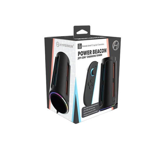 Hyperkin Power Beacon Joy-Con 充電タワー Nintendo Switch 2対応｜最大4台同時充電・LEDインジケーター付き・縦型スタンドタイプ Joy-Con専用充電ステーション