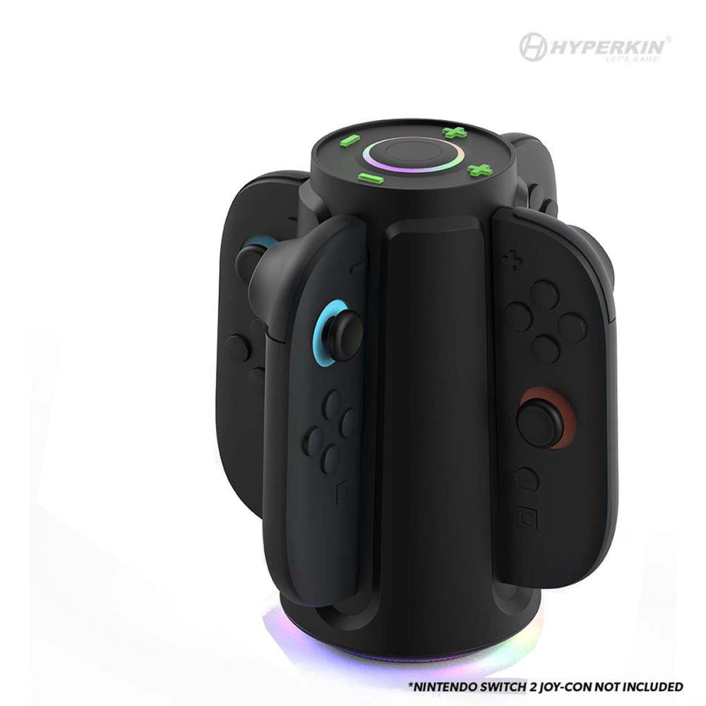 Hyperkin Power Beacon Joy-Con 充電タワー Nintendo Switch 2対応｜最大4台同時充電・LEDインジケーター付き・縦型スタンドタイプ Joy-Con専用充電ステーション