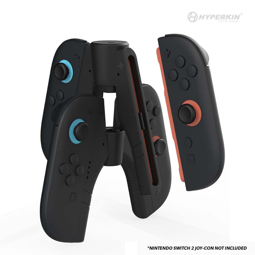 Hyperkin UltraBeam II プロジェクション機能付き Joy-Con充電グリップ Nintendo Switch 2対応｜LEDプロジェクター搭載・人間工学設計・USB-C充電対応・Joy-Con専用充電ハンドル