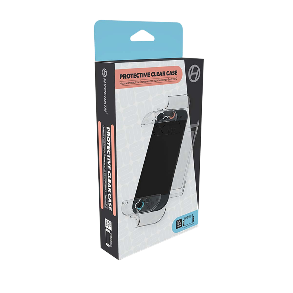 Hyperkin クリアプロテクターケース for Nintendo Switch 2 用 保護カバー | スリム設計 透明シェル 衝撃吸収 傷防止 ソフトケース | ハイパーキン製 保護アクセサリー