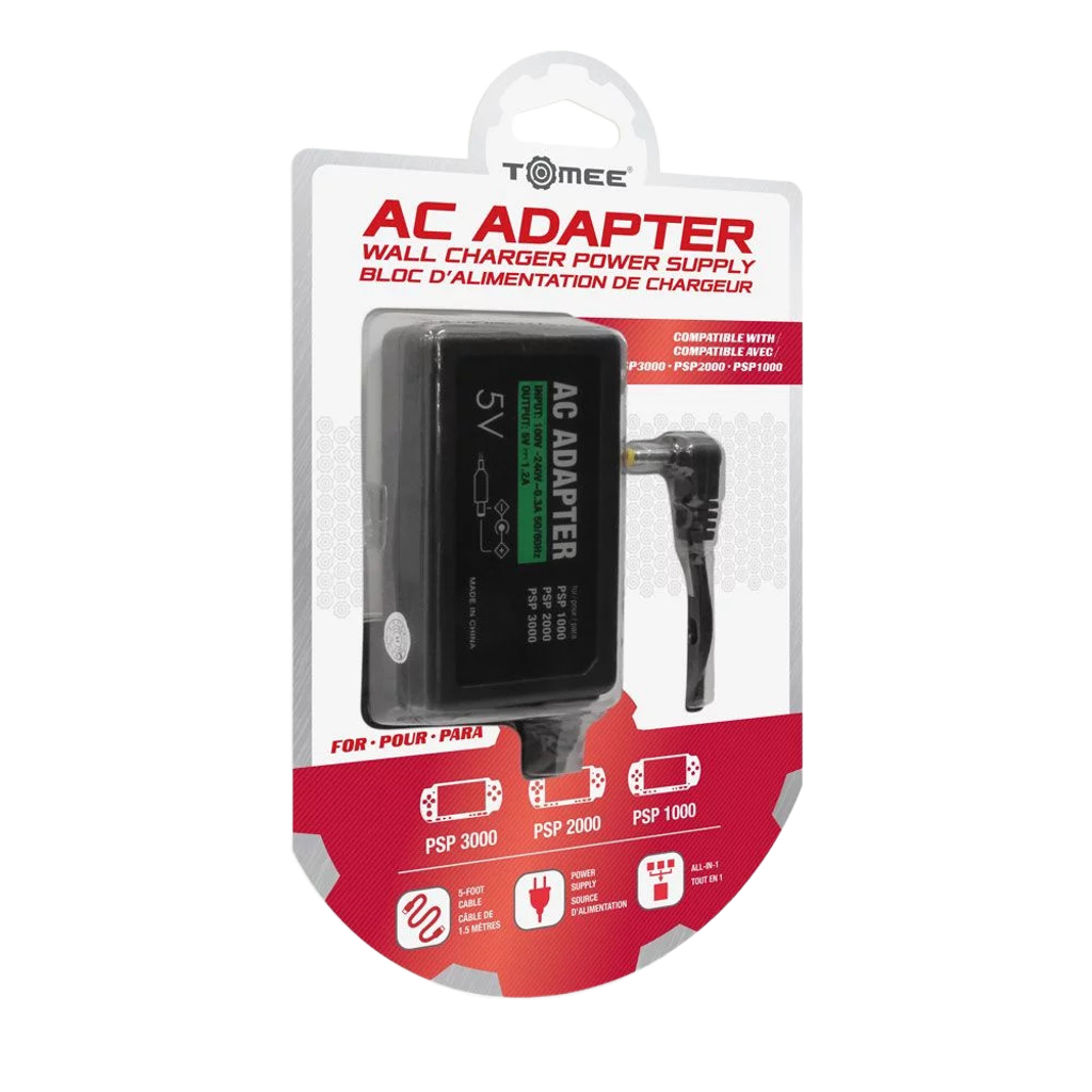 Tomee PSP®対応 ACアダプター – PSP 1000 / 2000 / 3000 高品質充電 Tomee PSP®対応 ACアダプター – PSP 1000 / 2000 / 3000 高品質充電
