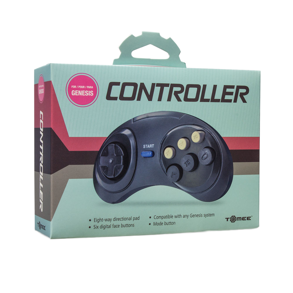 Tomee SEGA Genesis® Controller セガメガドライブ有線 6ボタン 