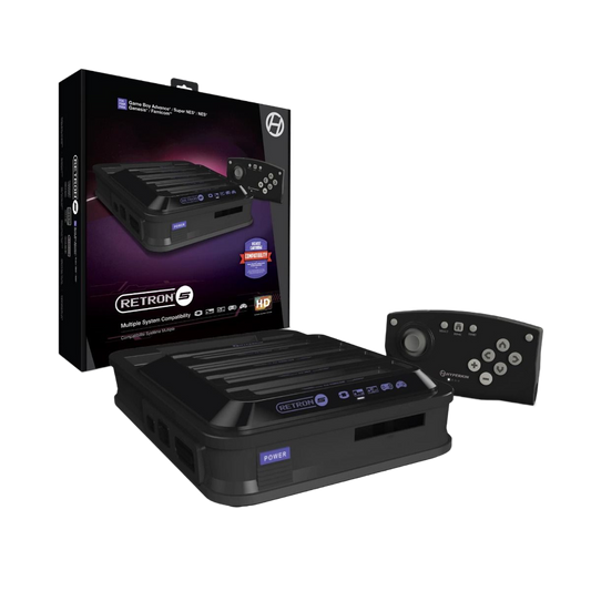HYPERKIN RetroN 5 HDゲームコンソール　ブラック【9機種対応】｜HDMI出力対応・最大720p高画質｜セーブ機能・フィルター設定・Bluetoothコントローラー付