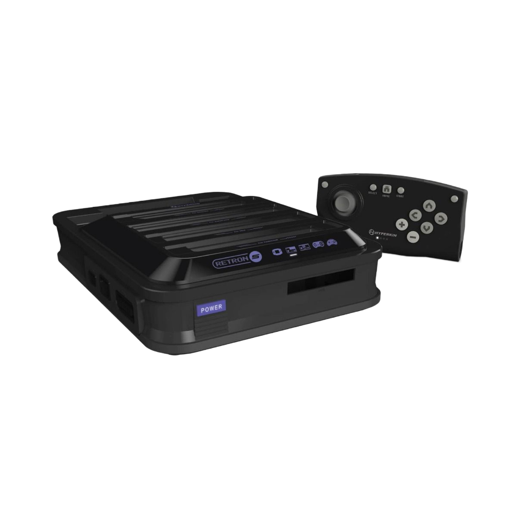 HYPERKIN RetroN 5 HDゲームコンソール　ブラック【9機種対応】｜HDMI出力対応・最大720p高画質｜セーブ機能・フィルター設定・Bluetoothコントローラー付