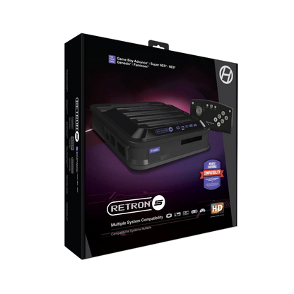 HYPERKIN RetroN 5 HDゲームコンソール　ブラック【9機種対応】｜HDMI出力対応・最大720p高画質｜セーブ機能・フィルター設定・Bluetoothコントローラー付