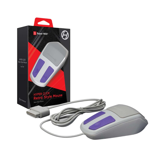 Hyperkin Hyper Click レトロスタイル有線マウス｜SNES／スーパーファミコン 用｜マウス対応ゲーム向け