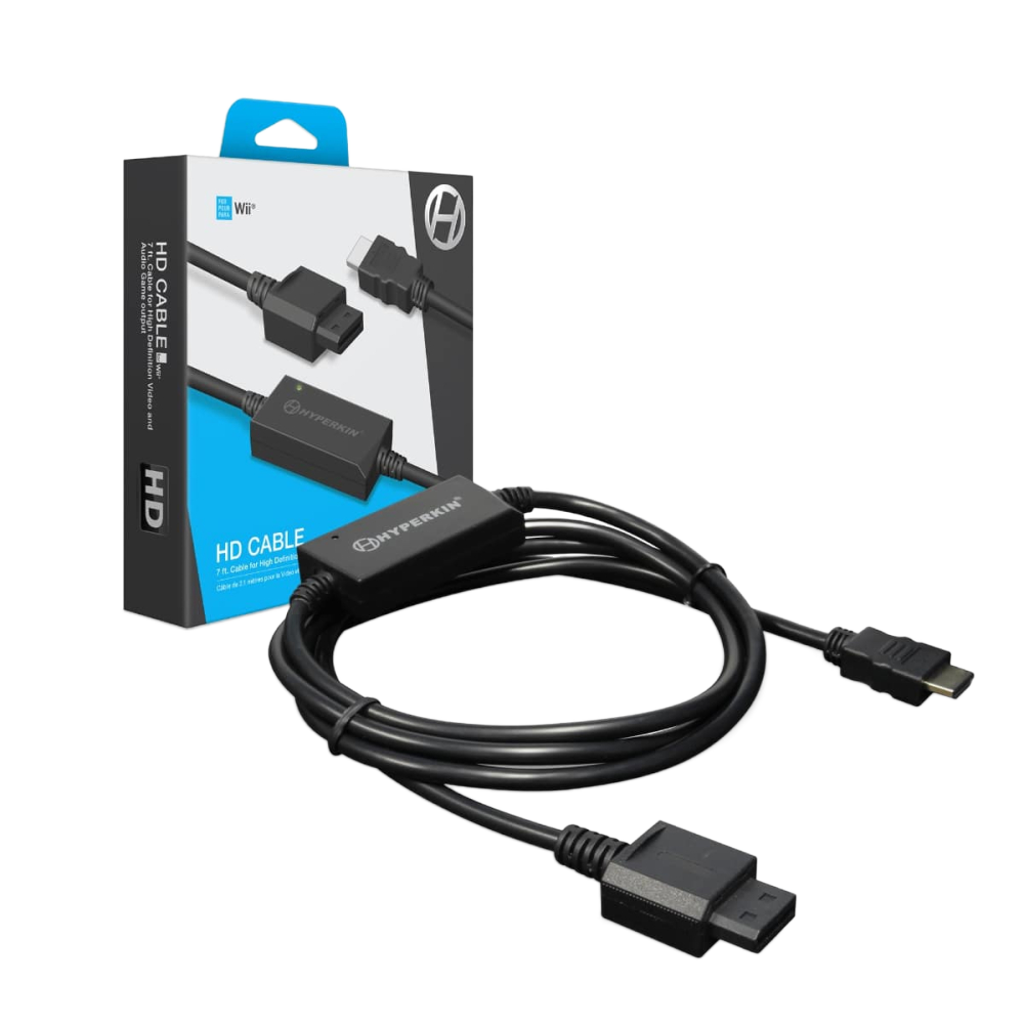 HYPERKIN HDケーブル for Wii®｜480p高画質対応｜HDテレビ用7フィート長ケーブル｜Wii®ゲームを鮮明な映像とクリアな音質で楽しむ｜互換性あり【Wii®専用周辺機器】