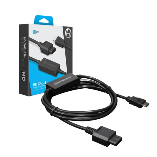 HYPERKIN HDケーブル for Wii®｜480p高画質対応｜HDテレビ用7フィート長ケーブル｜Wii®ゲームを鮮明な映像とクリアな音質で楽しむ｜互換性あり【Wii®専用周辺機器】