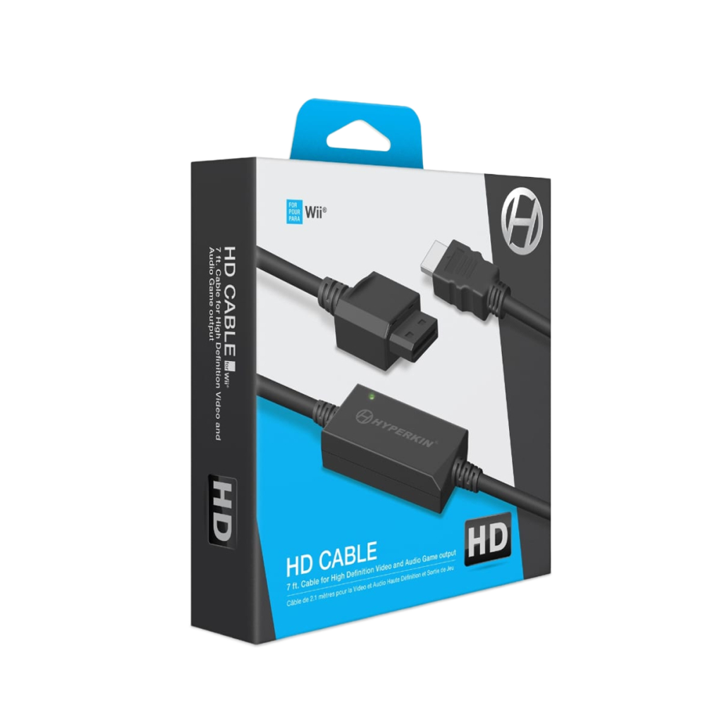 HYPERKIN HDケーブル for Wii®｜480p高画質対応｜HDテレビ用7フィート長ケーブル｜Wii®ゲームを鮮明な映像とクリアな音質で楽しむ｜互換性あり【Wii®専用周辺機器】