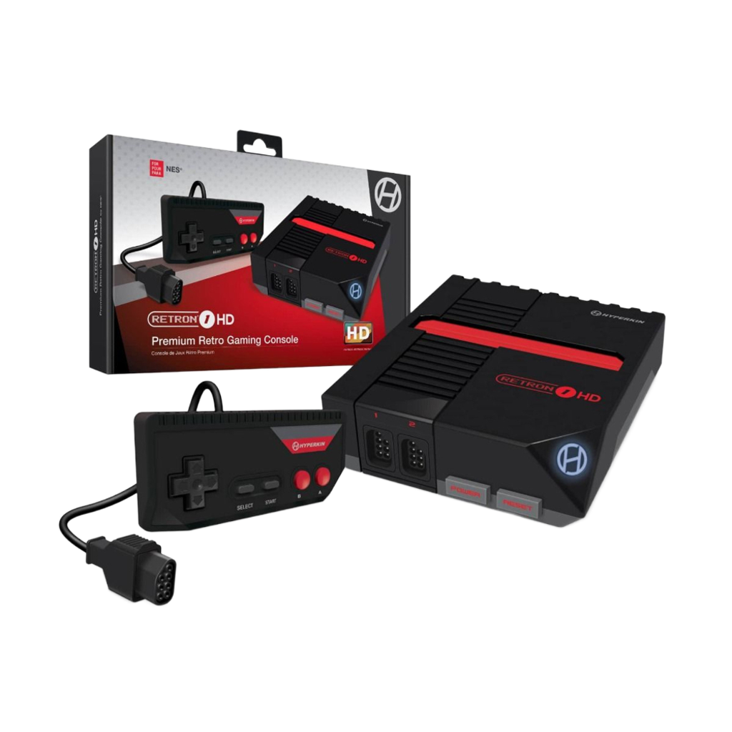 Hyperkin RetroN 1 HD ゲーミングコンソール｜NES®（NTSC/PAL）カートリッジ対応｜720p HDMI出力｜16:9/4:3切替可能｜クラシックコントローラー付属｜ブラック