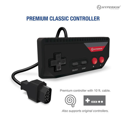 Hyperkin RetroN 1 HD ゲーミングコンソール｜NES®（NTSC/PAL）カートリッジ対応｜720p HDMI出力｜16:9/4:3切替可能｜クラシックコントローラー付属｜ブラック
