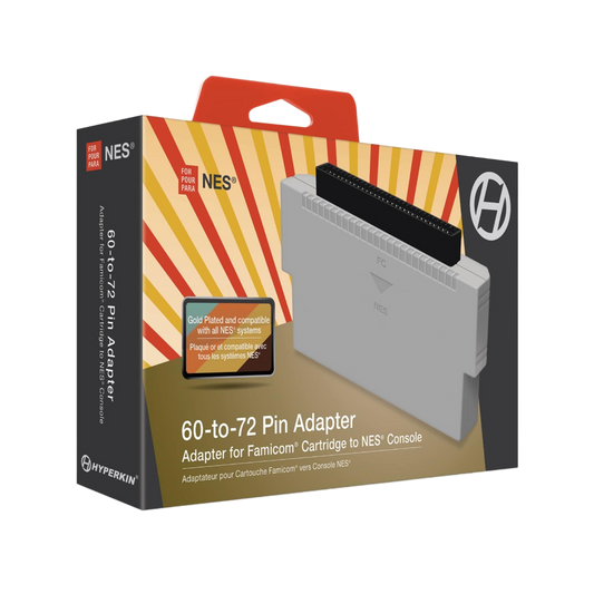 Hyperkin 60 to 72 Pin Adapter - ファミコン/NES用カートリッジ変換アダプター 日本のファミコンソフトをアメリカのNES本体で使用可能