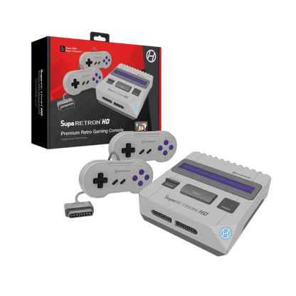 HYPERKIN SupaRetroN HD ゲーミングコンソール｜スーパーファミコン™ & SNES対応｜1080p HDMI出力・4:3＆16:9切替機能｜クラシックコントローラー付属｜レトロゲーム互換機 (グレー)