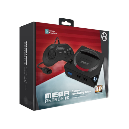 HYPERKIN MegaRetroN HDゲームコンソール【セガジェネシス/メガドライブ対応】720p HDMI出力・リージョンスイッチ搭載で日本版・北米版・PAL版対応、専用コントローラー同梱、レトロゲーム愛好者に最適なHD機