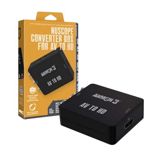 Armor3 NuScope コンバーターボックス AV to HDMI｜RCA信号をHDMIに変換｜レトロゲーム機・VHS・DVDプレーヤーをHDテレビで表示