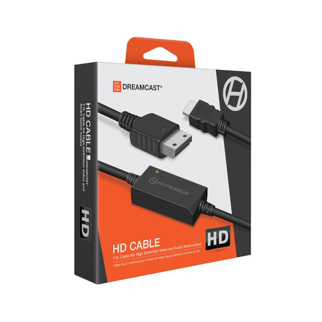 HYPERKIN HDケーブル for Dreamcast® 【HDTV対応】セガドリームキャスト専用 高画質480p対応 HDMI変換ケーブル｜クリアな映像と音質｜全モデル互換 レトロゲーム