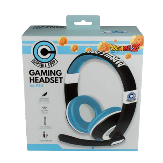FR-TEC ドラゴンボールZ カプセルコーポレーション ゲーミングヘッドセット PS4/XboxOne/PC/Mac/Nintendo Switch対応 3.5mmジャック搭載 有線ステレオサウンド