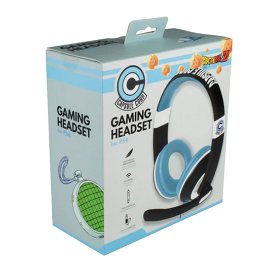 FR-TEC ドラゴンボールZ カプセルコーポレーション ゲーミングヘッドセット PS4/XboxOne/PC/Mac/Nintendo Switch対応 3.5mmジャック搭載 有線ステレオサウンド