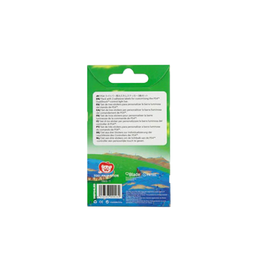 FR-TEC DUALSHOCK®4用 ドラゴンボールZ LEDステッカー 3種セット（筋斗雲・亀マーク・Capsule Corporation） ライトバーカスタム＆映り込み軽減