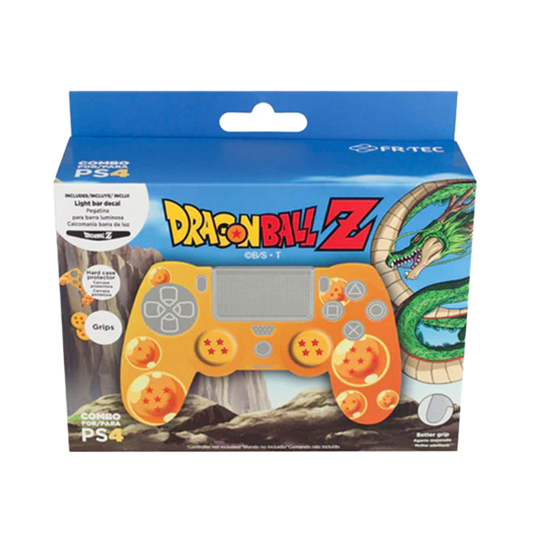 FR-TEC ドラゴンボールZ コンボパック DUALSHOCK4専用 カバー & グリップ & LEDライトステッカー3種セット