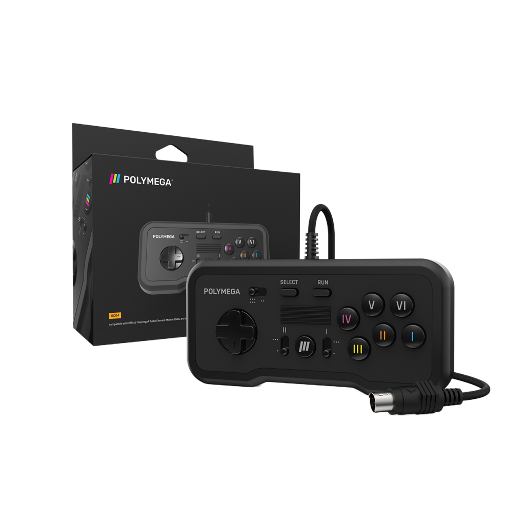 Polymega RC04 PCエンジン/TurboGrafx-16互換 有線コントローラー 2/6