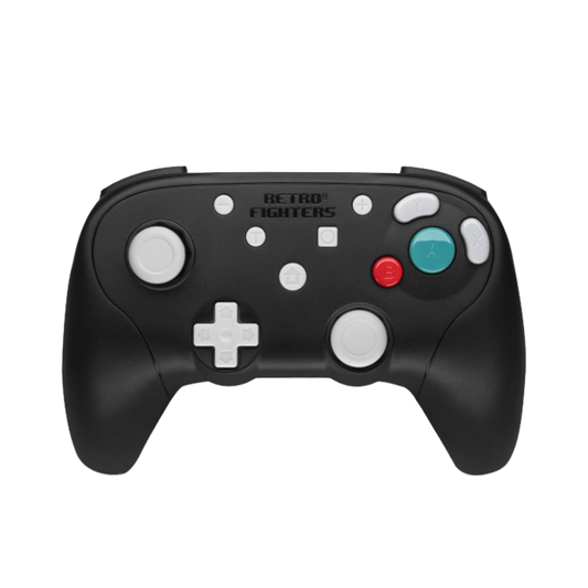 RETRO FIGHTERS BattlerGC ワイヤレスコントローラー ブラック | ゲームキューブ＆Switch対応 | 振動機能・感圧式トリガー・USBレシーバー付き | PC対応