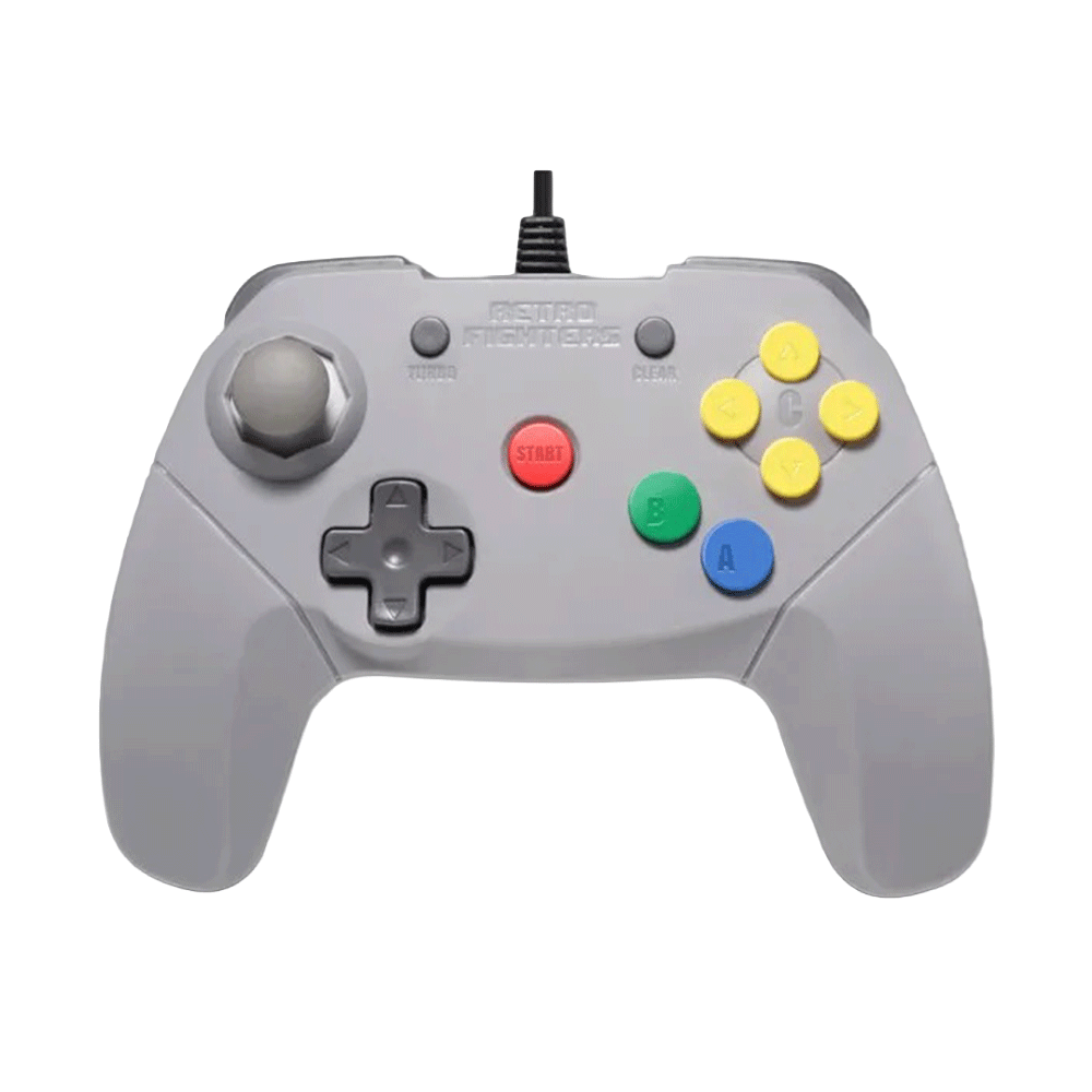 Retro Fighters Brawler64 Color Edition v2（ブロウラー64 カラーエディション v2）｜Nintendo 64専用 有線コントローラー 次世代N64ゲームパッド エルゴノミクス2ハンドル設計 デュアルZトリガー ターボ機能 Rumble Pak・Memory Pak対応 10フィートロングケーブル 全4色