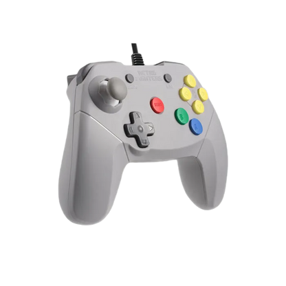 RETRO FIGHTERS Brawler64 V2 N64™専用コントローラー - グレー・有線接続・新規デジタルZトリガー・次世代アナログスティック・ランブルパック＆メモリパック対応・超高速ターボ機能