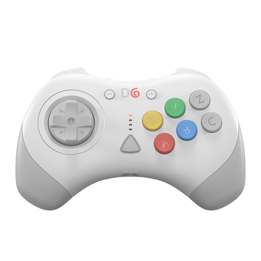 【在庫あり/発売中!】D6 Wireless Controller for Dreamcast™【ホワイト】– 究極の6ボタンワイヤレスコントローラー！次世代ワイヤレス技術 × クラシックな操作性！レトロゲーマー必見の必携アイテム！