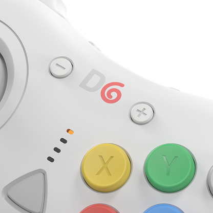 【在庫あり/発売中!】D6 Wireless Controller for Dreamcast™【ホワイト】– 究極の6ボタンワイヤレスコントローラー！次世代ワイヤレス技術 × クラシックな操作性！レトロゲーマー必見の必携アイテム！